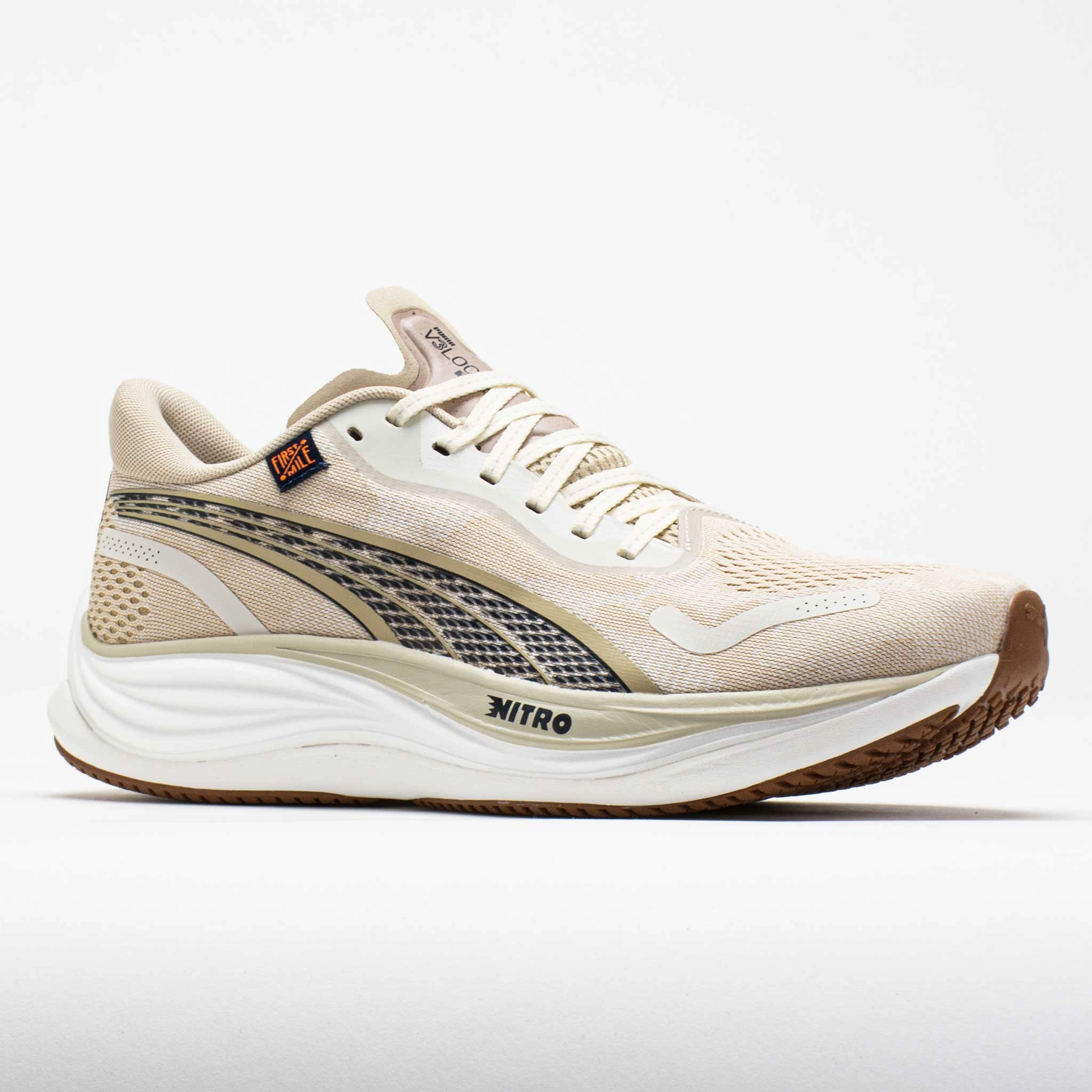 high - arch shoes Jogging Comfort Puma Velocity Nitro 3 Men's  First Mile Vapor Gray/Putty