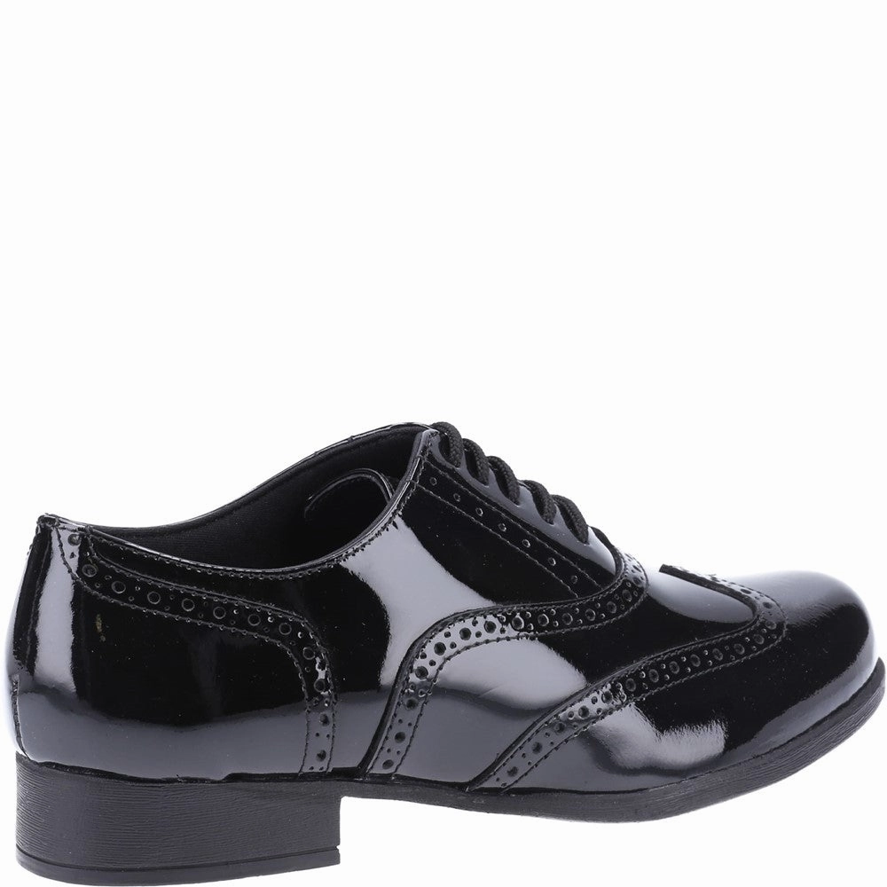 Hush Puppies Kada Patent Junior School Shoes Active Days