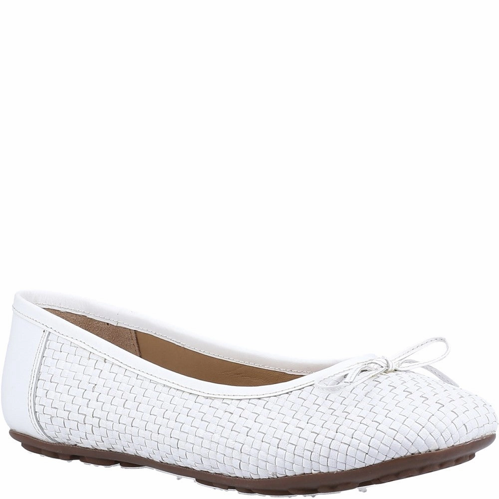 Minimal Design Child Pace Hush Puppies Janelle Woven Ballerina
