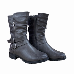 Queens-01 Grey WP Wide Reliable Footwear