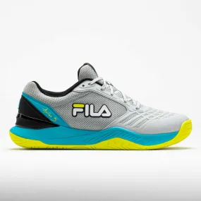 Fila Axilus 3 Energized Men's  Glacier Gray/Scuba Blue Cushioned Ankle fabric shoes