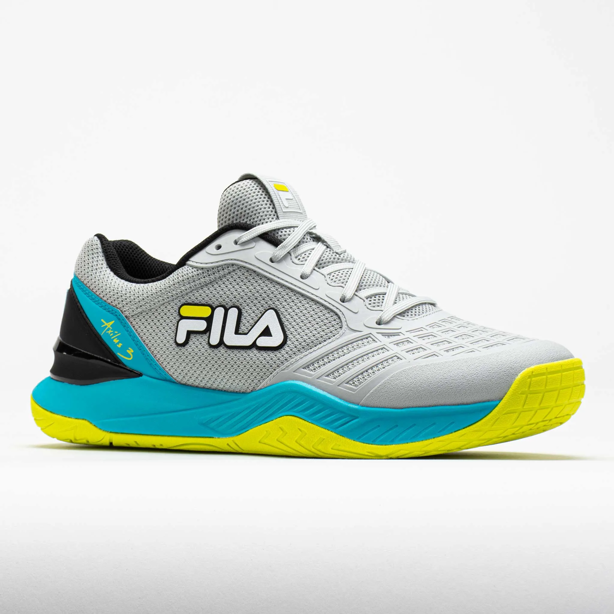 night Foot Impact Fila Axilus 3 Energized Men's  Glacier Gray/Scuba Blue