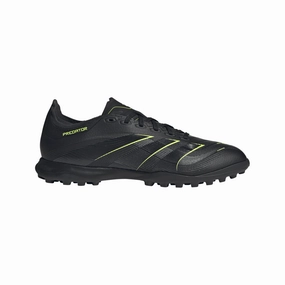 Tapered Fit Responsive Motion adidas Predator League TF Soccer Shoes -Core Black/Carbon/Lucid Lemon