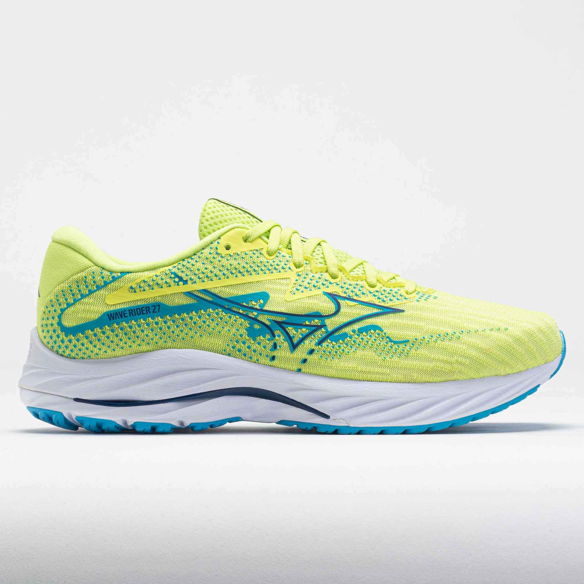 High Quality Material running - specific footwear Mizuno Wave Rider 27 Men's  Sharp Green/Navy Peony