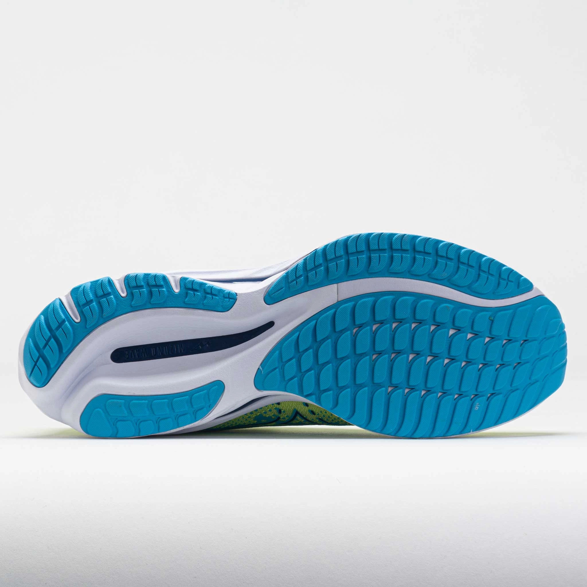 Mizuno Wave Rider 27 Men's  Sharp Green/Navy Peony race accessory mid - top footwear