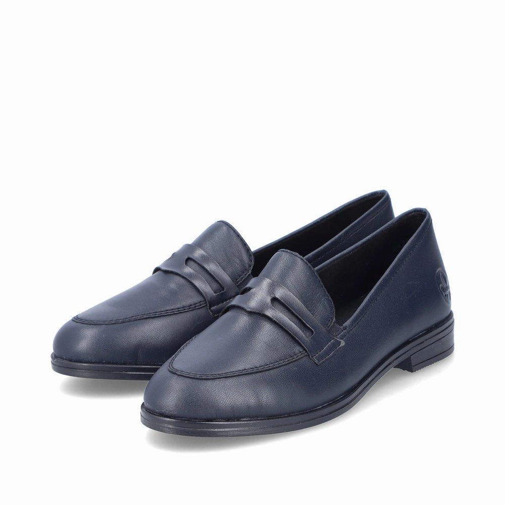 46260-14 Navy Slip On daily runner Oxford Style