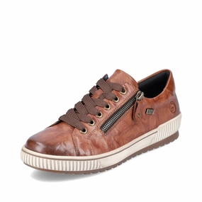 City Casual Ventilated D0700-22 Brown Lace Side Zip RTex