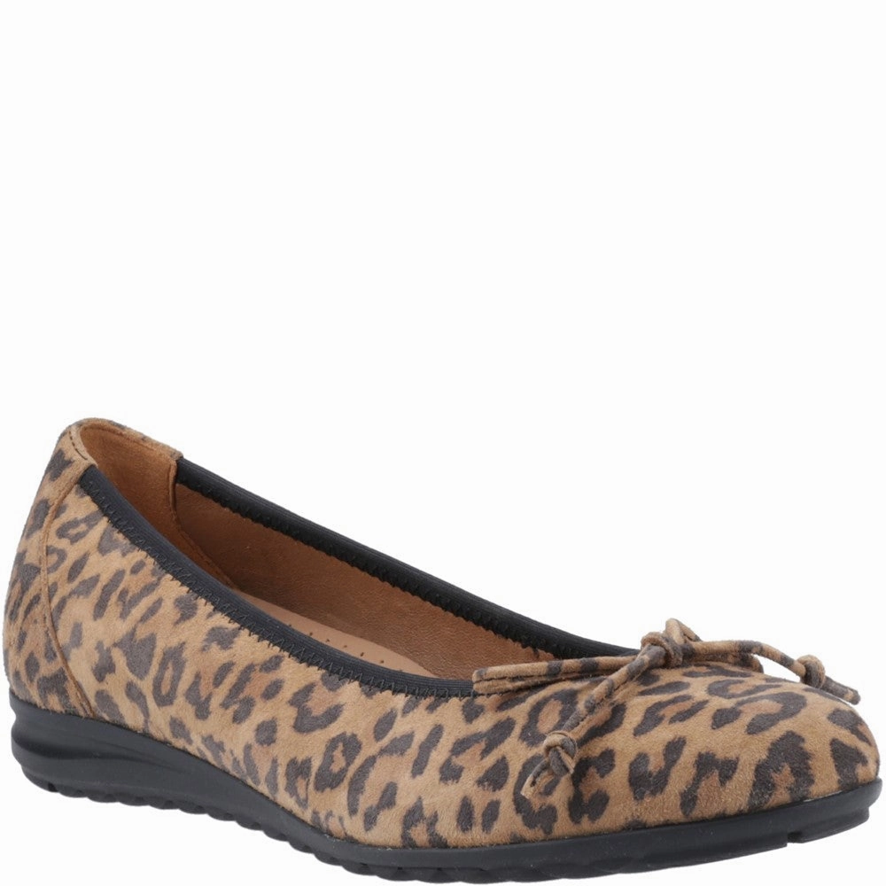 Hush Puppies Lucille Bow Ballerina Soft Grip Breathable Sole