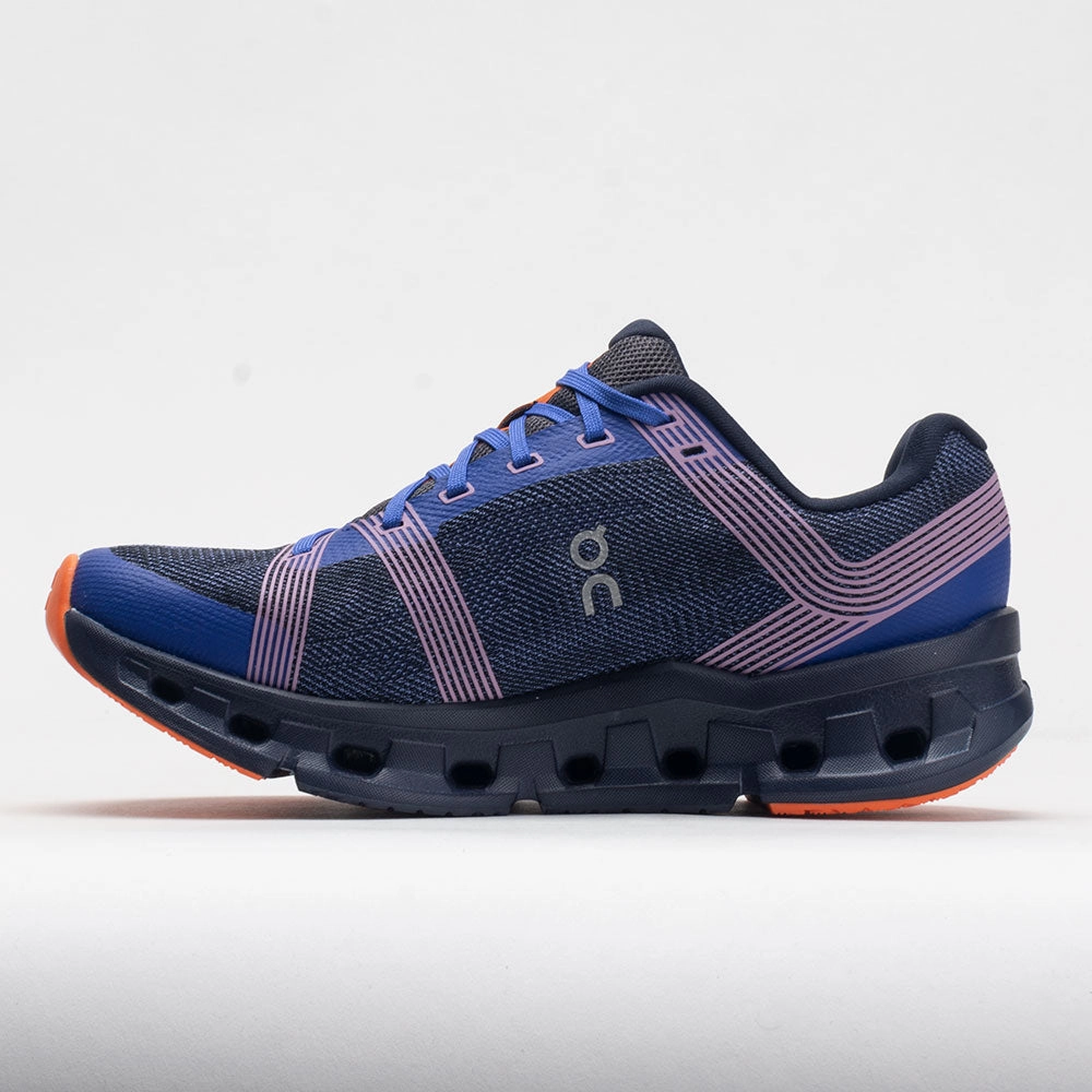On Cloudgo Women's  Indigo/Ink running in a ultramarathon shoes