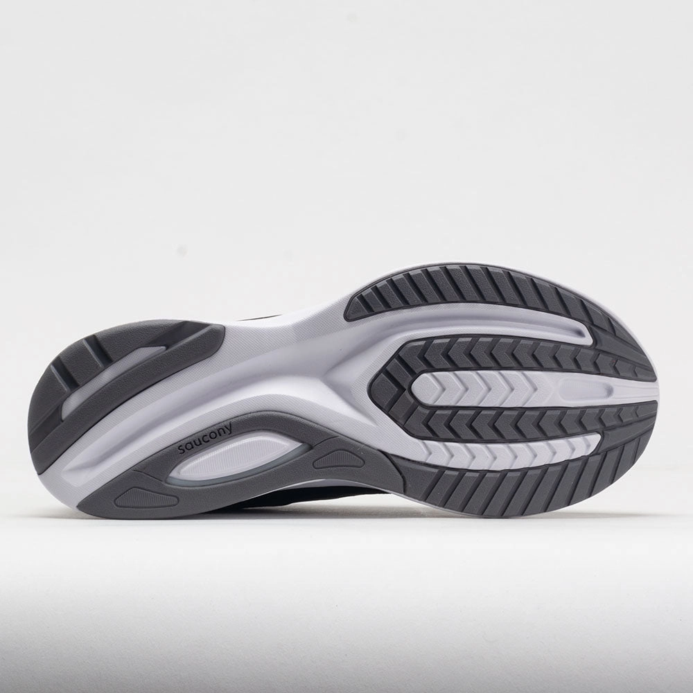 padded - tongue running option logo - sequined shoes Saucony Guide 16 Men's  Black/White