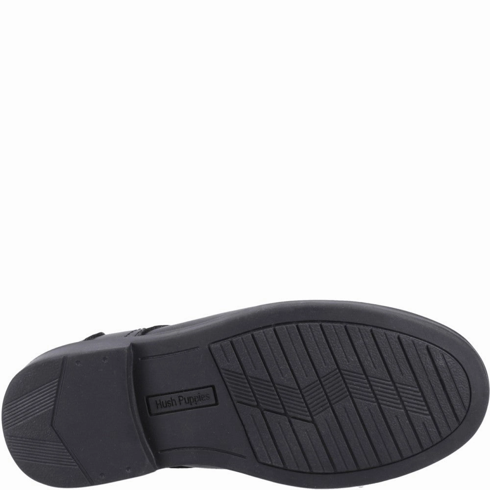 Hush Puppies Tommy Senior School Shoes Trend Focus Pull Step