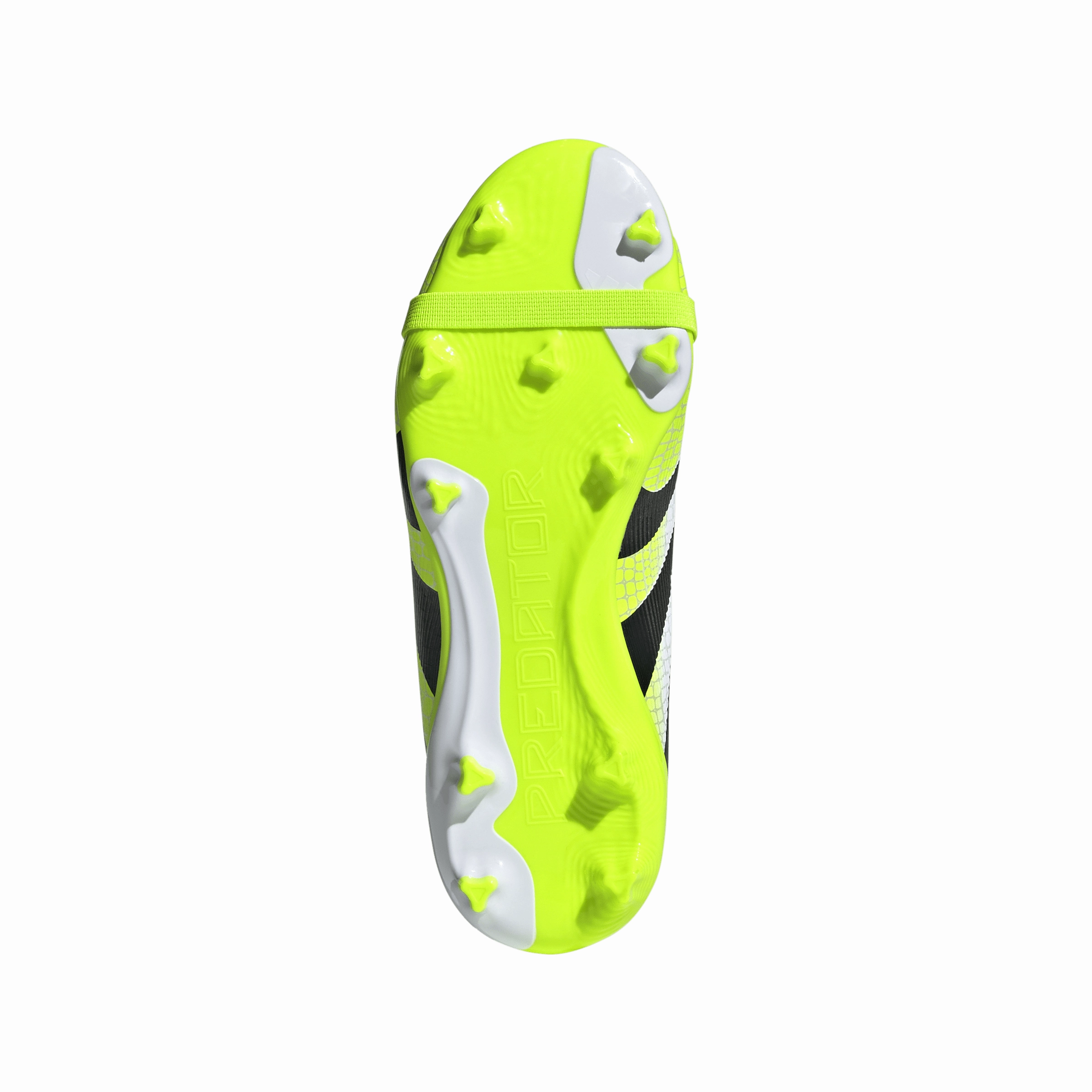 adidas Junior Predator League FT Fold Tongue FG Firm Ground Soccer Shoes  - FTWhite/ CBlack/ Luclem Quick Cut Attack Mode