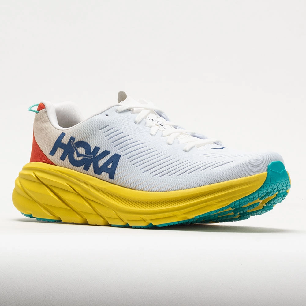 HOKA Rincon 3 Men's  White/Eggnog snow running option Smooth surface running