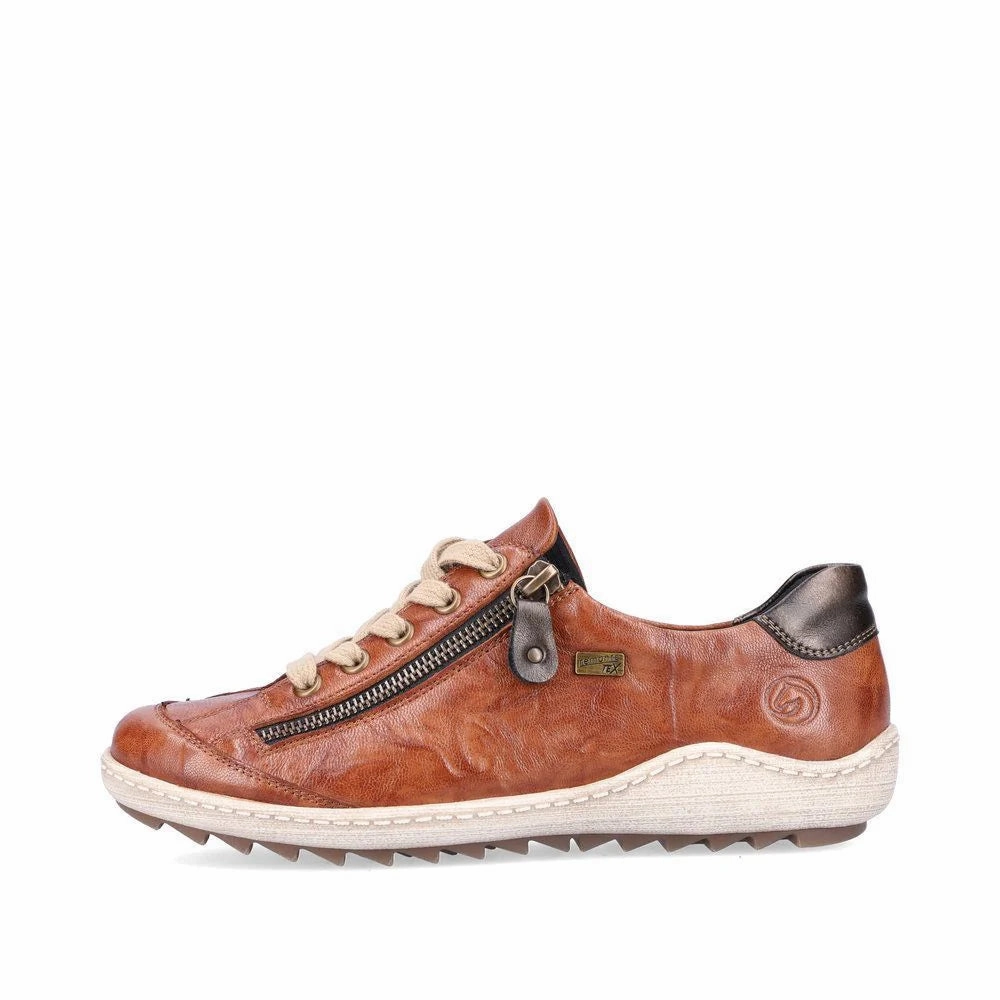 Planet Run R1402-22 Brown Lace Side Zip RTex