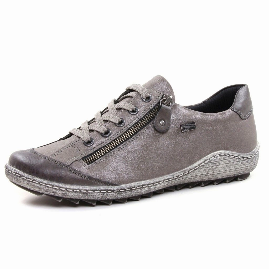 Run Meet R1402-44 Grey Lace Side Zip RTex