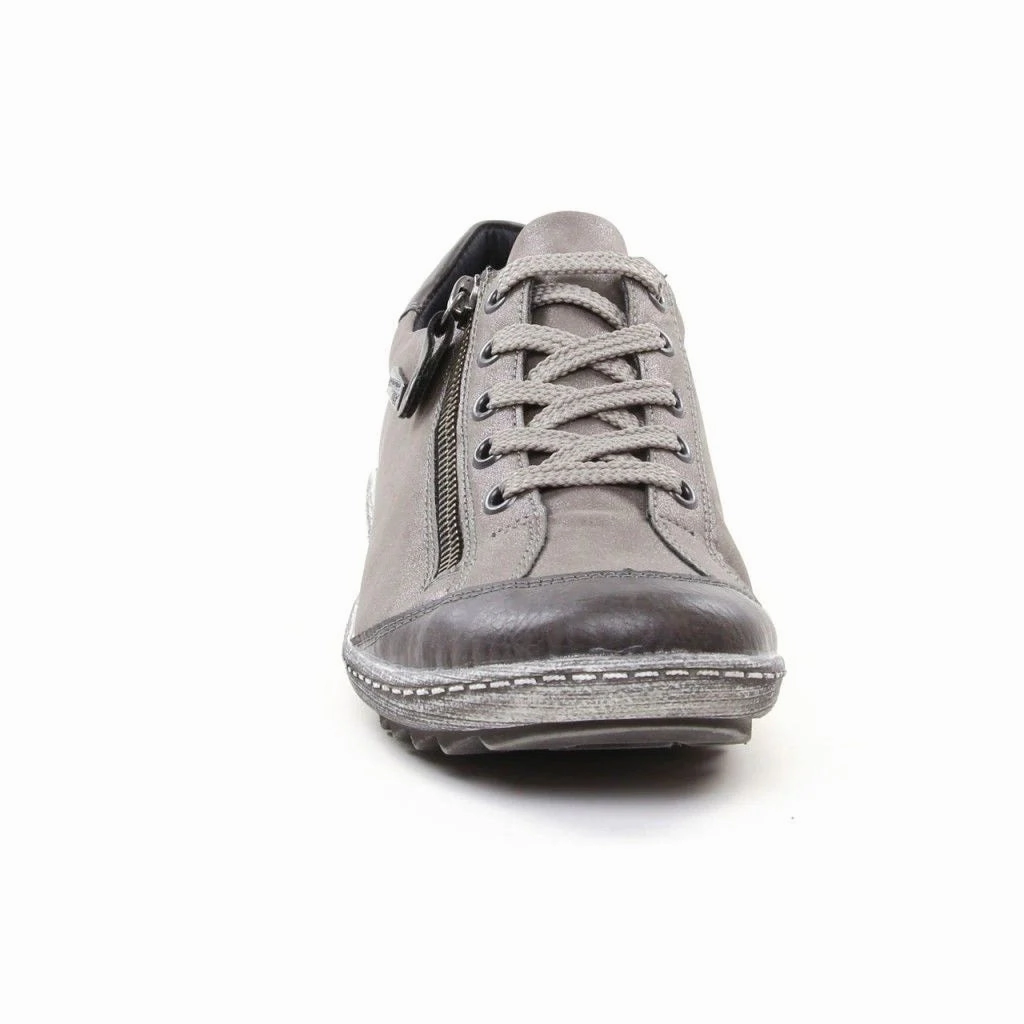 R1402-44 Grey Lace Side Zip RTex Fashion Daily party look