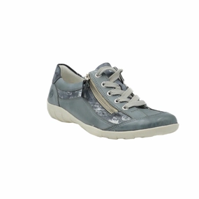 R3412-14 Blue Lace/Side Zip Run Errands Bend Step