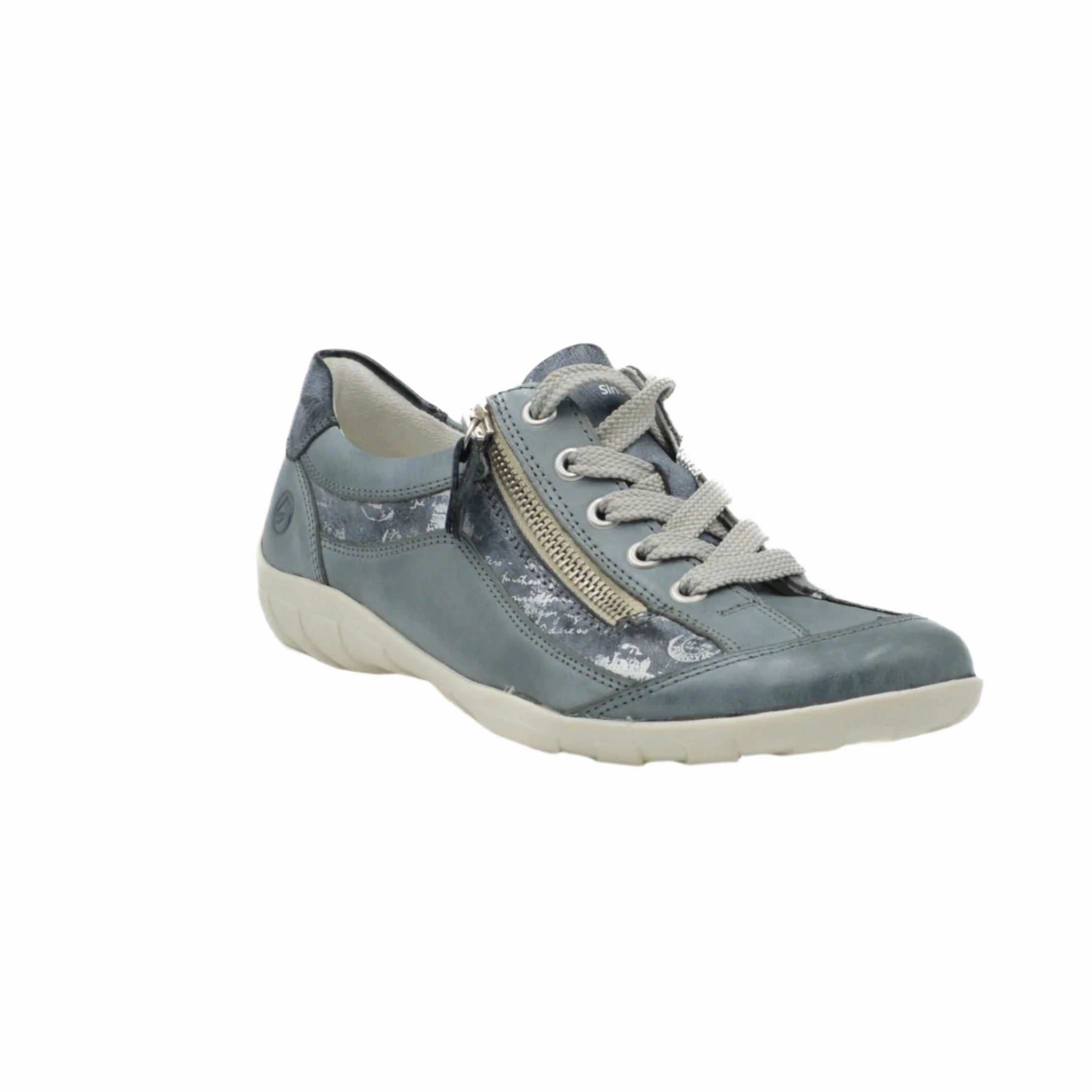 R3412-14 Blue Lace/Side Zip Run Errands Bend Step