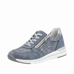 Bridge Trek R6700-13 Lace-Up Side Zip Blue Combi