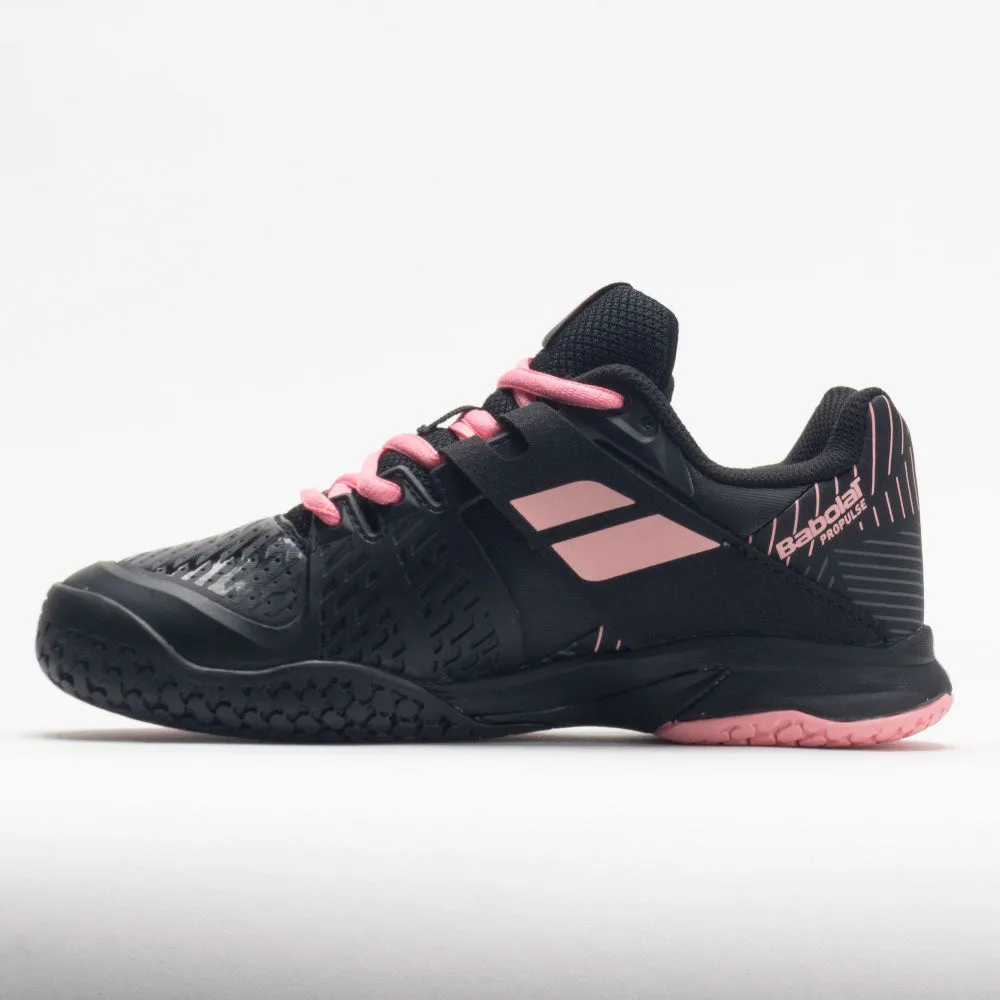 Babolat Propulse Junior  Black/Geranium Pink engraved running option solid - color running wear