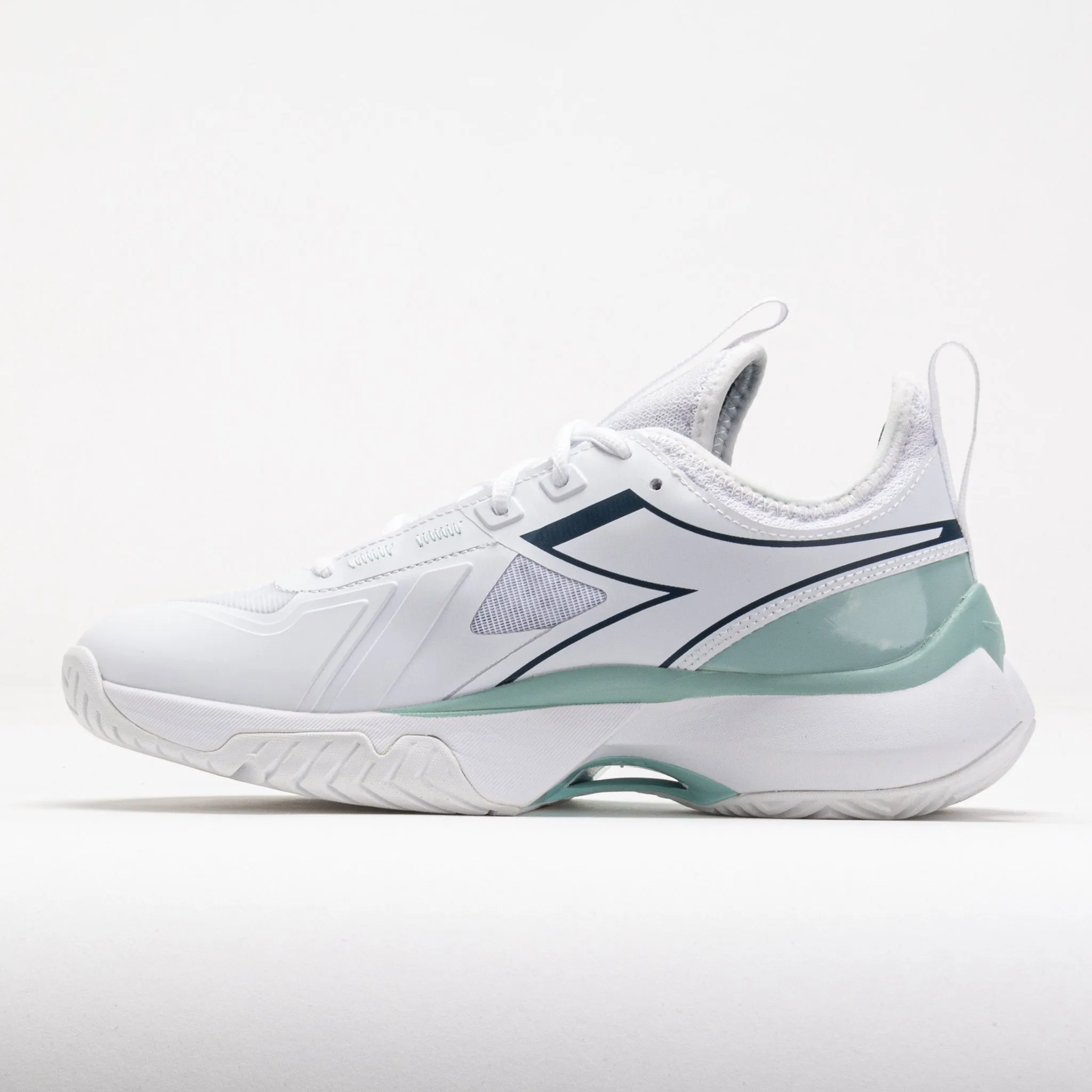 Performance Fit long - distance use Diadora Finale AG Women's  White/Legion Blue/Surf Spray