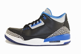 Air Jordan 3 "Sport Blue" Comfortable foot flex event - specific shoes