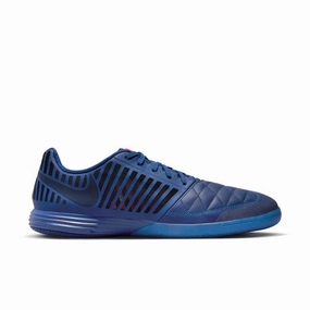 Game Surface Curve Power Nike Lunar Gato IN Indoor Soccer Shoes - Deep Royal Blue