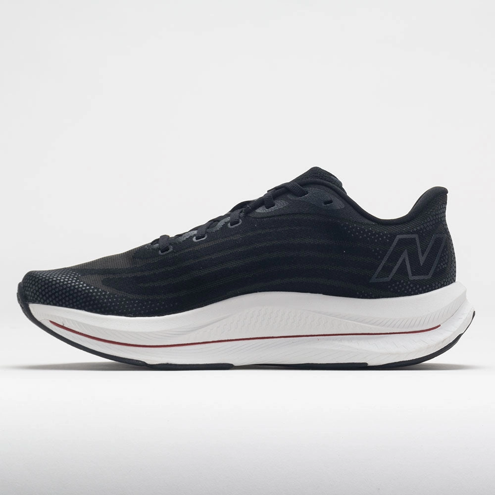 running in a tied - arch bridge area shoes New Balance FuelCell Walker Elite Men's  Black/Team Red/Silver