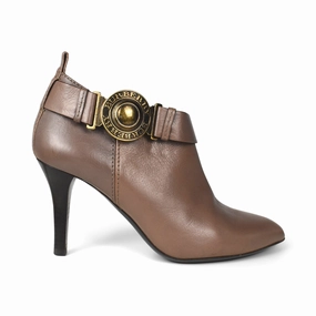 Burberry 'Medallion' Ankle Boots - Women's 36 Strong Sole Ergonomic Shape