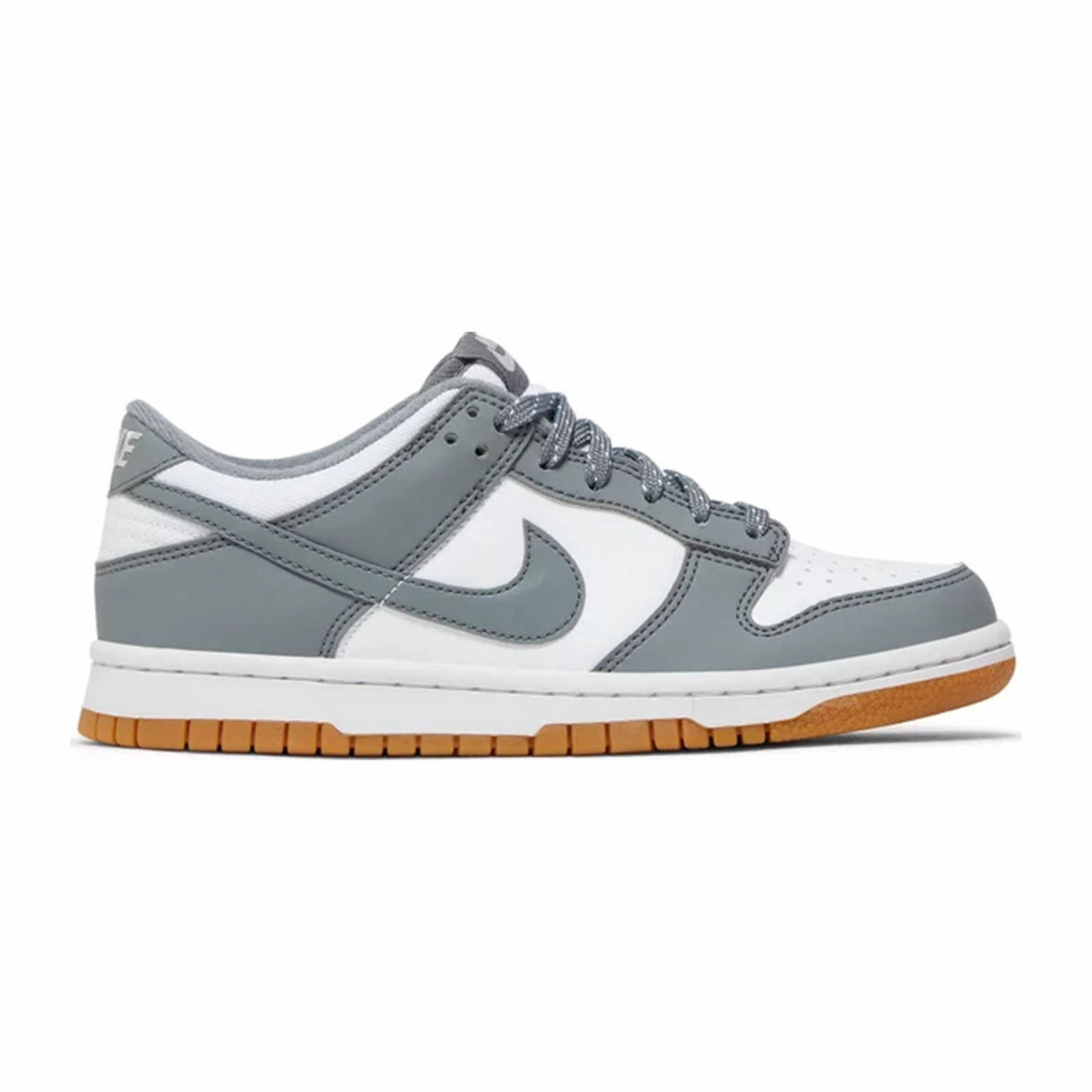 Flexible Toe Box Reflective Nike Dunk Low (GS), Reflective Grey