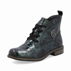 Ranch Mode Quiet Sole 71205-90 Blue/Green Multi Lace/Side Zip