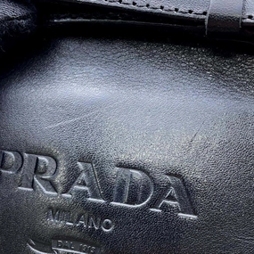 Sporty Vibe PRADA Long Boots Black1W175M Leather Size 38