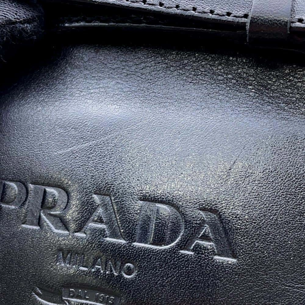 Sporty Vibe PRADA Long Boots Black1W175M Leather Size 38