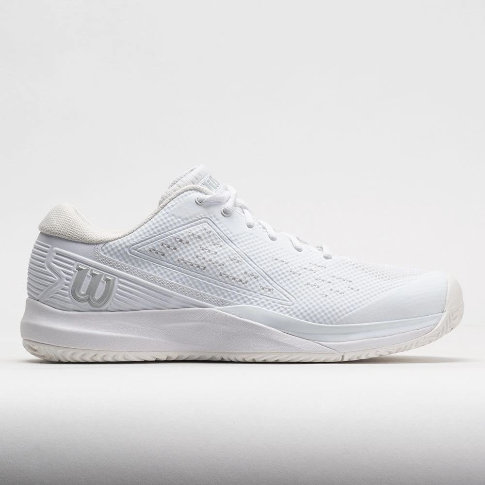 running on a treadmill at the gym shoes Wilson Rush Pro Ace Men's  White