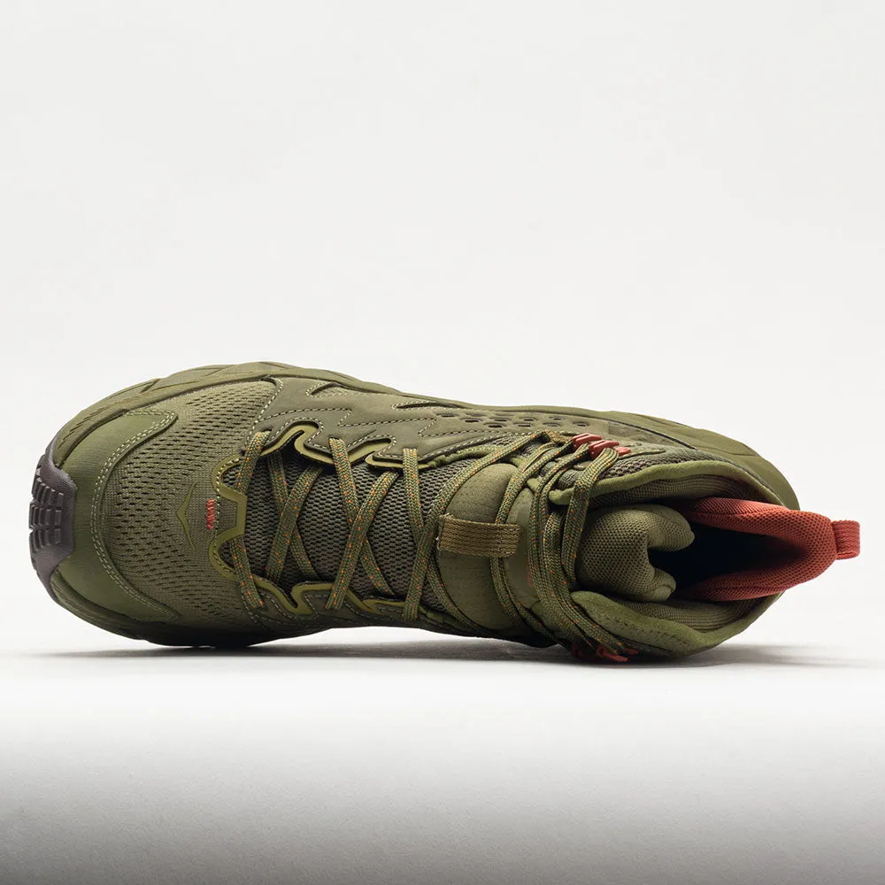 HOKA Anacapa Breeze Mid Men's  Avocado/Burnt Ochre speed work shoe applicability