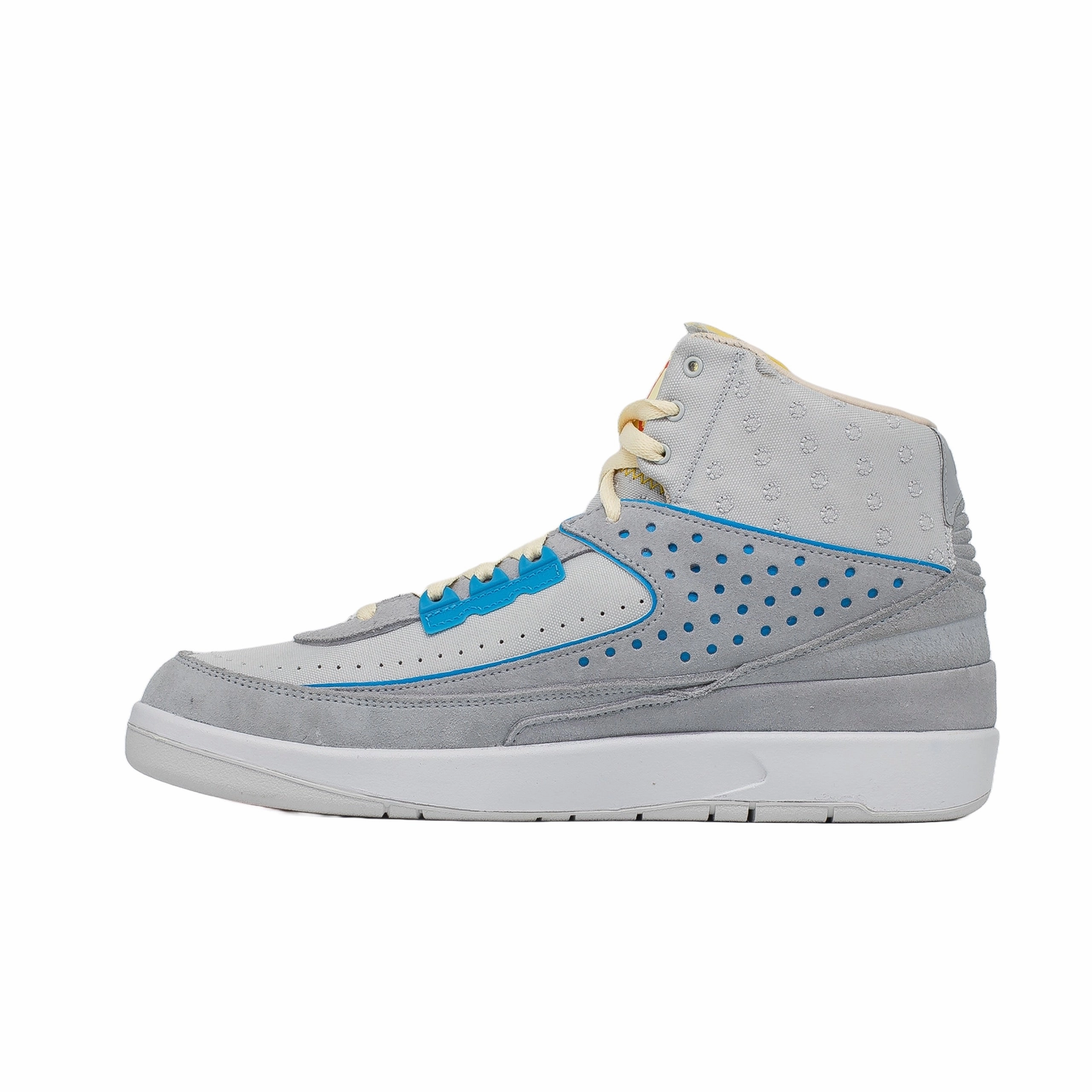 stain - resistant - coating - durability shoes leather materials Air Jordan 2, Union LA Grey Fog