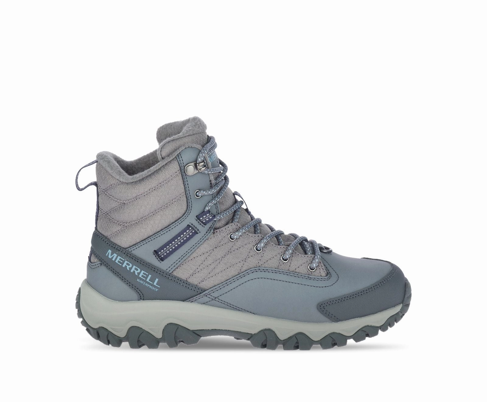 Women's Thermo Akita Mid WP Charcoal Ankle Lock Strong material