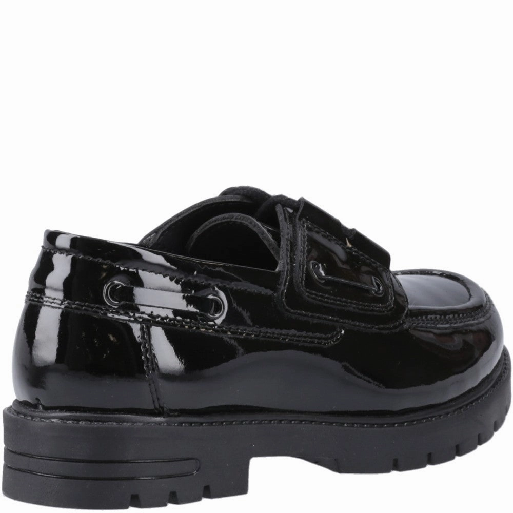 Comfort Driven Breathability Hush Puppies Lucy Patent Senior School Shoes