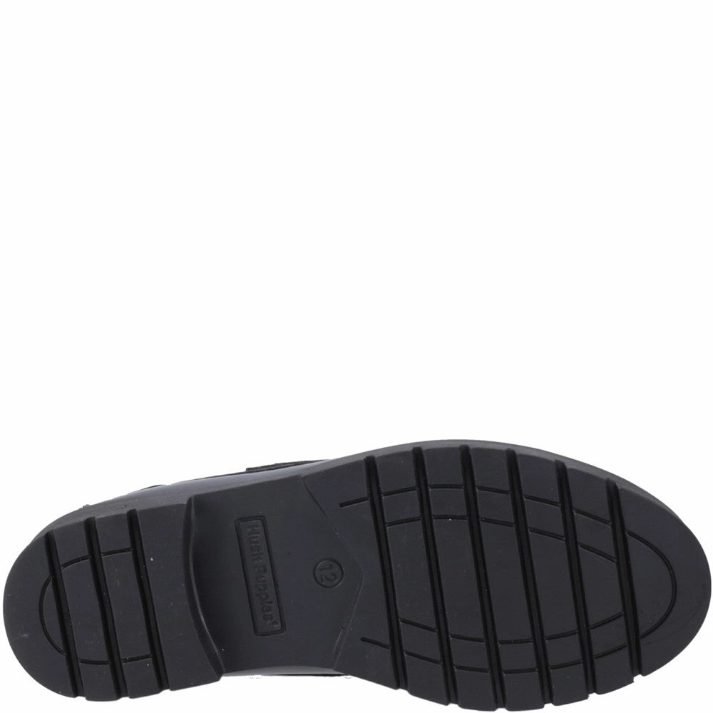 Hush Puppies Lucy Patent Senior School Shoes Outdoor Ease