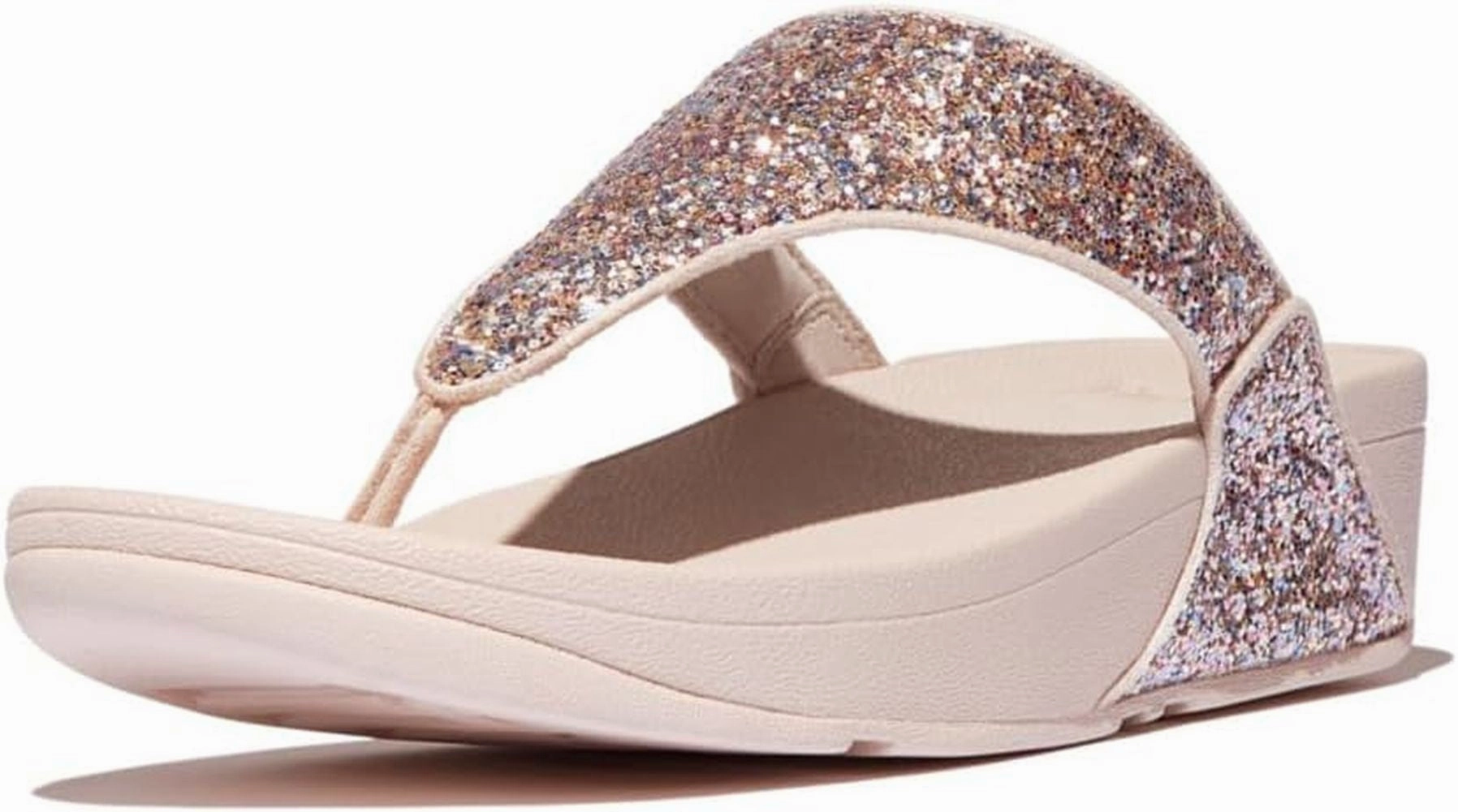 Bronze Pop Sandal Sole FitFlop Women's LULU Multi-Tonal Glitter Toe-Post Sandals