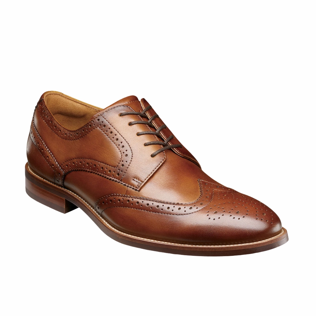 Smooth Sole Dog Pace Rucci Wingtip Oxford Cognac