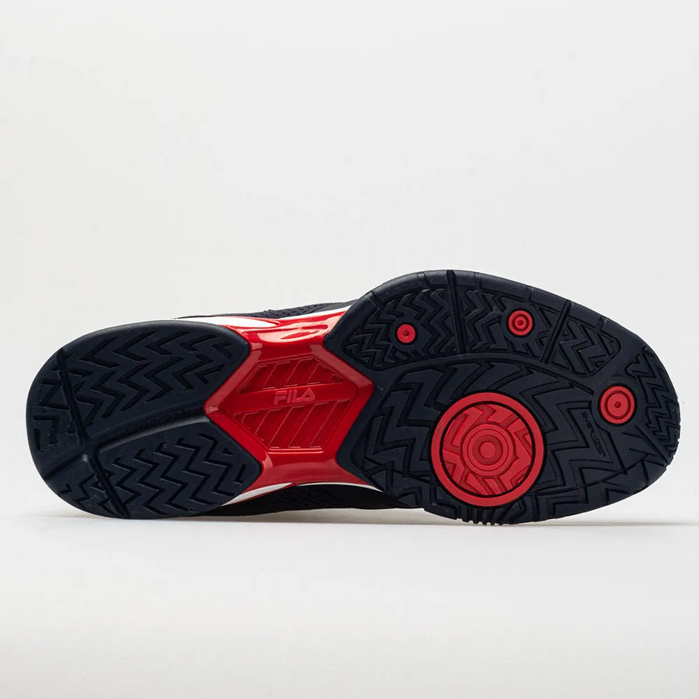 Fila Volley Zone Men's  Navy/Red/White Costume Run running in a zip line area shoes