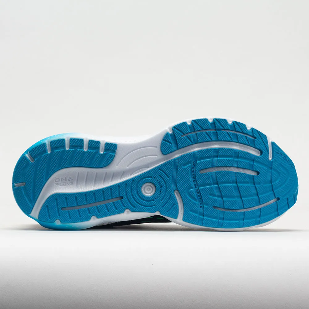 Early morning essential Brooks Glycerin GTS 20 Men's  Black/Hawaiian Ocean/Green