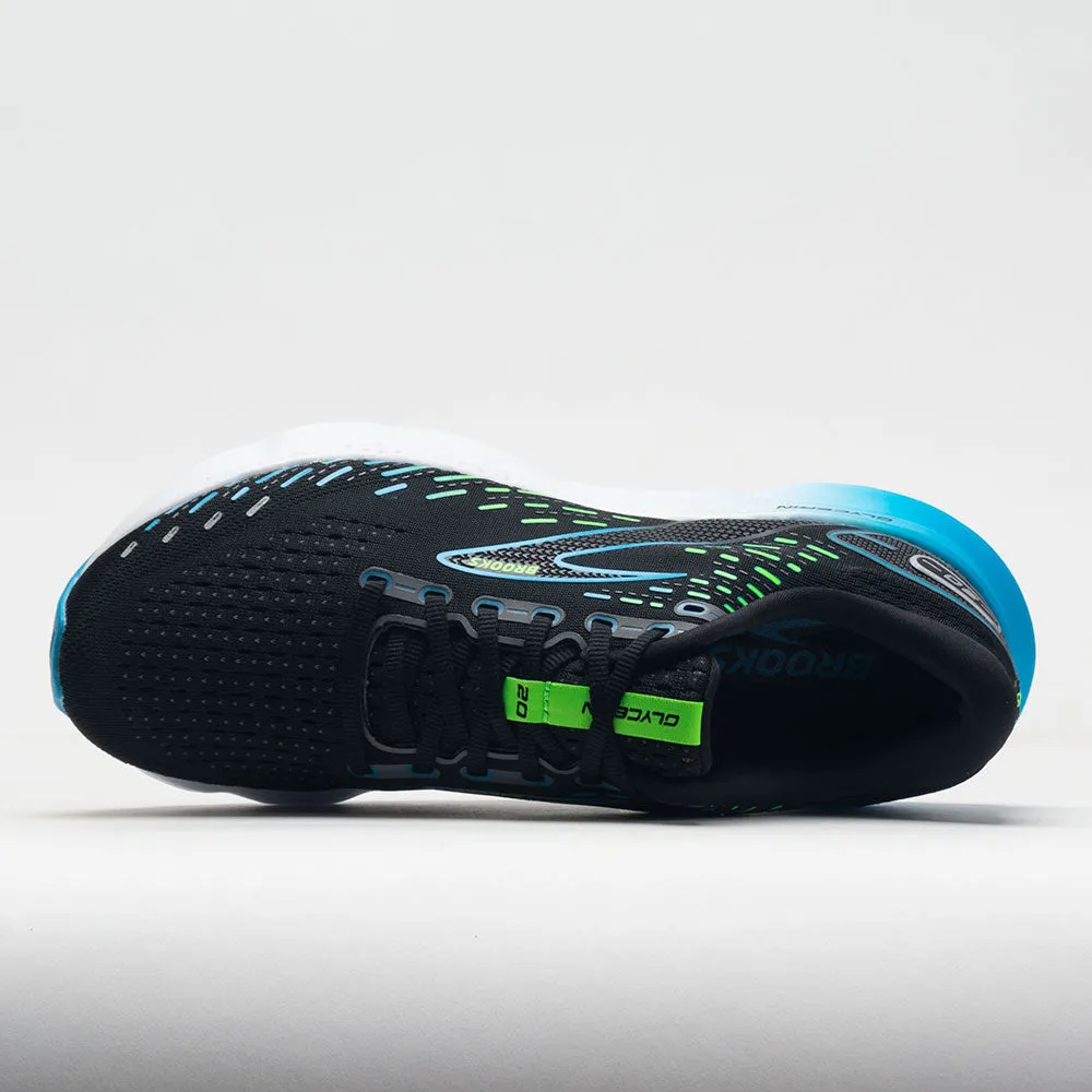 Brooks Glycerin 20 Men's  Black/Hawaiian Ocean/Green handball shoes