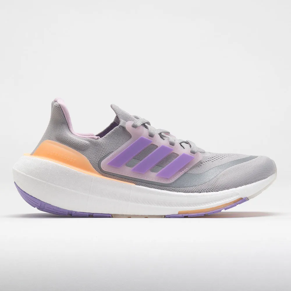 running with a wide toe box adidas Ultraboost Light Women's  Grey Two/Violet Fusion/Acid Orange