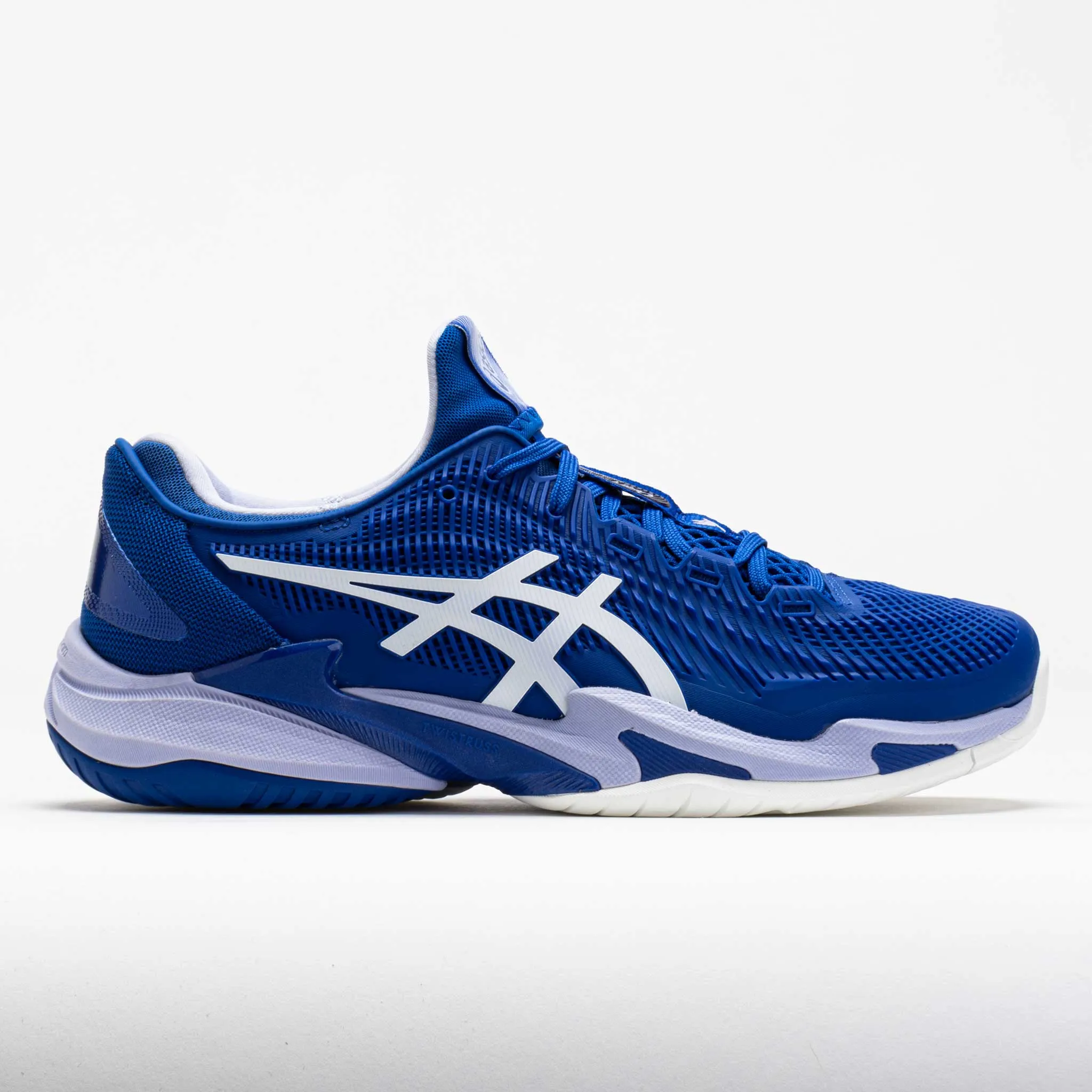 ASICS Court FF 3 Novak Men's  Asics Blue/Fresh Air shock - absorbing rubber sole shoes