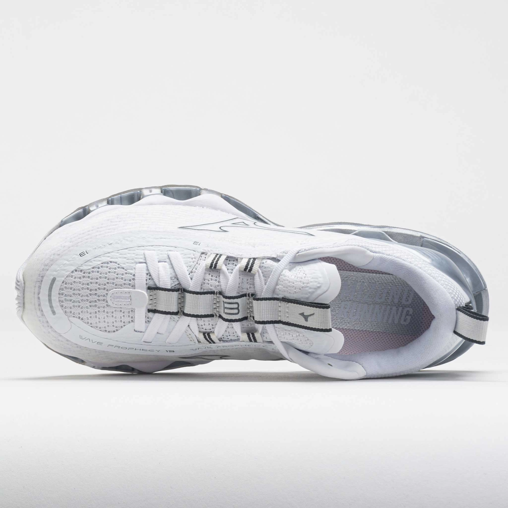 Mizuno Wave Prophecy 13 Women's  White/Metallic Grey collectability - brand shoes