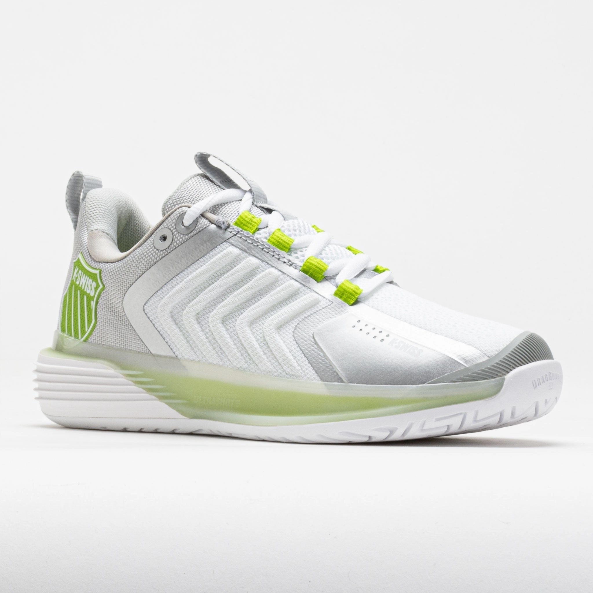 K-Swiss Ultrashot 3 Women's  White/Gray Violet/Lime Green park accessory exclusive - running