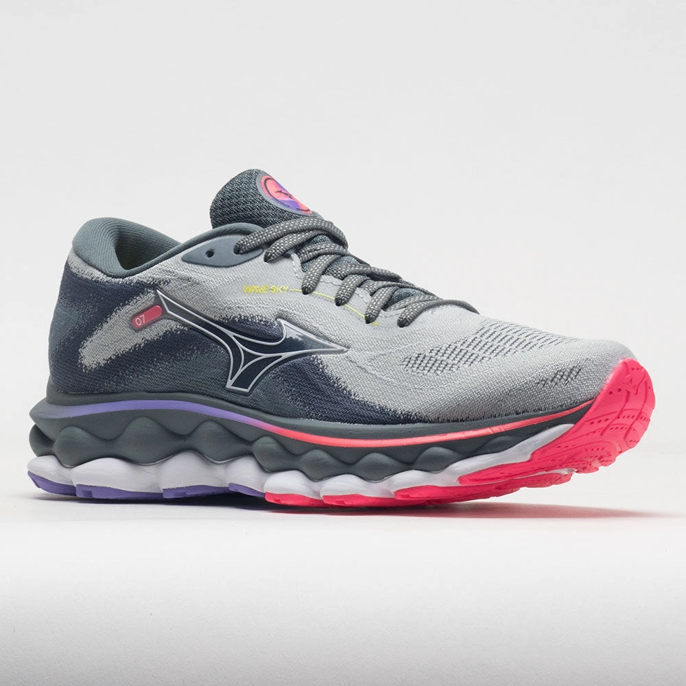 comfortable - experience - satisfaction shoes zero - heel shoes Mizuno Wave Sky 7 Women's  Pearl Blue/White