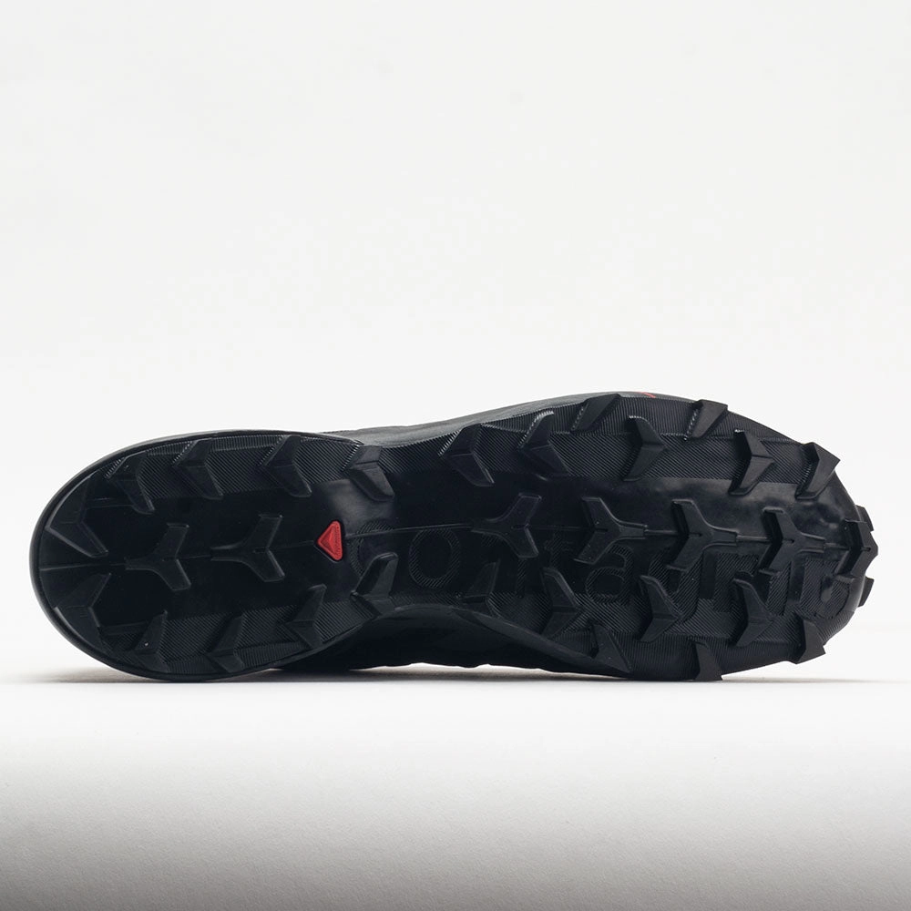 Salomon Speedcross 6 Men's  Black running in a modern bridge area shoes synthetic leather shoe feature